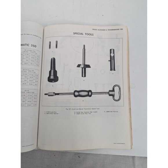 Chevy Van Sport Van Service Manual Series 10-30 1971 ST 140-71 - Picture 9 of 10